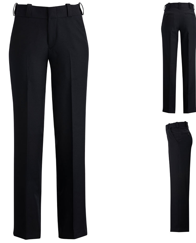 Black slim fit pants for women | Uniforms by Olino